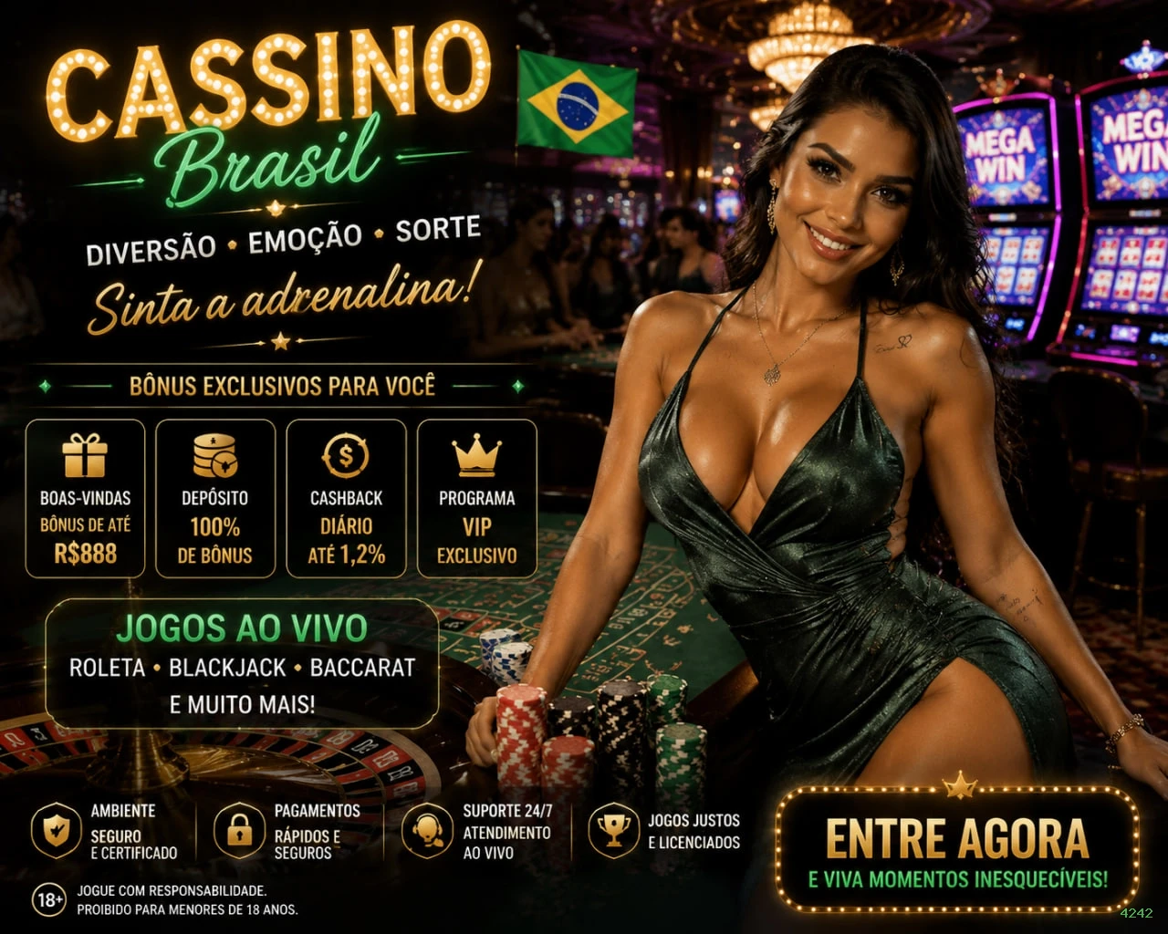 Aplicativo móvel 4242 para iOS e Android