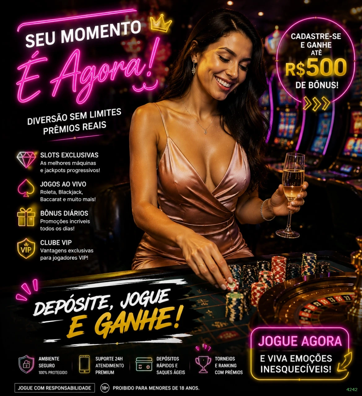Bônus exclusivos membros VIP 4242